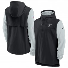 Толстовка на молнии Las Vegas Raiders Nike Sideline Player - Black/Silver