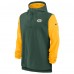 Кофта на короткой молнии Green Bay Packers Nike Sideline Player - Green/Gold