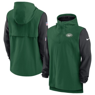 Толстовка на молнии New York Jets Nike Sideline Player - Green/Black