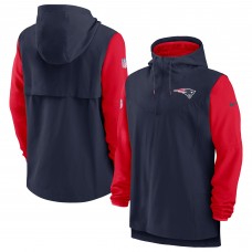 Толстовка на молнии New England Patriots Nike Sideline Player - Navy/Red
