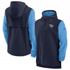 Кофта на короткой молнии Tennessee Titans Nike Sideline Player - Navy/Light Blue