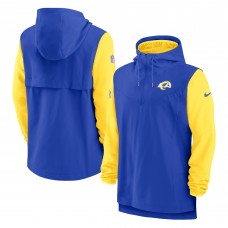 Толстовка на молнии Los Angeles Rams Nike Sideline Player - Royal/Gold