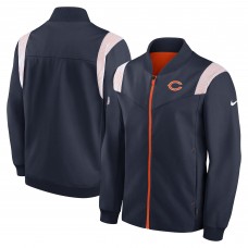 Кофта на молнии Chicago Bears Nike Sideline Coaches Bomber - Navy