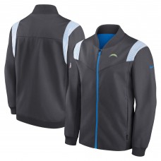 Кофта на молнии Los Angeles Chargers Nike Sideline Coaches Bomber - Anthracite