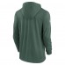 Футболка с длинным рукавом с капюшоном Green Bay Packers Nike Sideline Pop Performance Pullover - Green