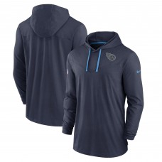 Футболка с длинным рукавом с капюшоном Tennessee Titans Nike Sideline Pop Performance Pullover - Navy