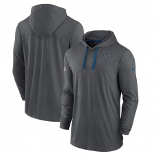 Лонгслив с капюшоном Indianapolis Colts Nike Sideline Pop Performance - Charcoal