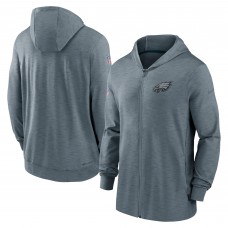 Толстовка на молнии Philadelphia Eagles Nike Sideline Team Pop - Heather Gray