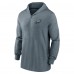 Толстовка на молнии Philadelphia Eagles Nike Sideline Team Pop - Heather Gray