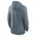 Толстовка на молнии Philadelphia Eagles Nike Sideline Team Pop - Heather Gray