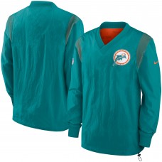 Кофта Miami Dolphins Nike Aqua Sideline Team ID Reversible Pullover Windshirt