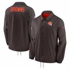 Куртка Cleveland Browns Nike Sideline Coaches Performance Full-Snap - Brown