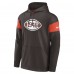 Толстовка Cleveland Browns Nike Brown Sideline Arch Jersey Performance