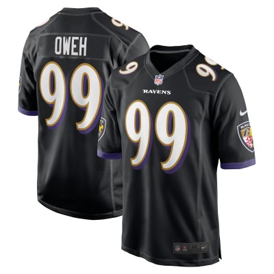 Игровая джерси Odafe Oweh Baltimore Ravens Nike Game - Black