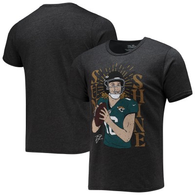 Футболка Trevor Lawrence Jacksonville Jaguars Majestic Threads Tri-Blend Sunshine Player - Black