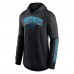 Футболка Carolina Panthers Fanatics Black Front Runner Long Sleeve Hooded