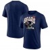 Футболка Chicago Bears End Around Tri-Blend - Heathered Navy