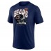 Футболка Chicago Bears End Around Tri-Blend - Heathered Navy
