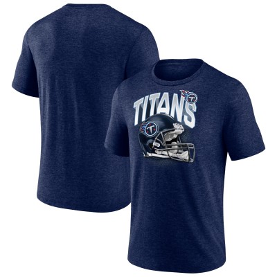 Футболка Tennessee Titans End Around Tri-Blend - Heathered Navy