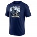 Футболка Tennessee Titans End Around Tri-Blend - Heathered Navy