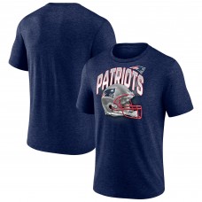 Футболка New England Patriots End Around Tri-Blend - Heathered Navy