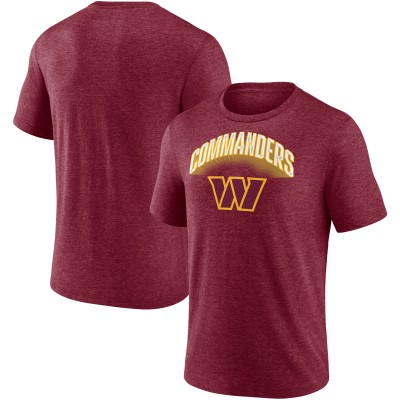 Футболка Washington Commanders End Around Tri-Blend - Heathered Burgundy