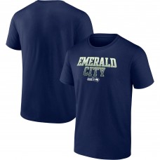 Seattle Seahawks Fanatics College Navy Heavy Hitter T-Shirt