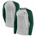 Футболка с длинным рукавом Green Bay Packers Fair Shake Raglan - Heather Gray/Green