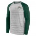 Футболка с длинным рукавом Green Bay Packers Fair Shake Raglan - Heather Gray/Green