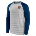 Футболка с длинным рукавом Chicago Bears Fair Shake Raglan - Heather Gray/Navy