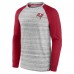 Футболка с длинным рукавом Tampa Bay Buccaneers Fair Shake Raglan - Heather Gray/Cardinal