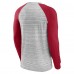 Футболка с длинным рукавом Tampa Bay Buccaneers Fair Shake Raglan - Heather Gray/Cardinal