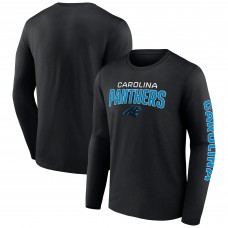 Футболка с длинным рукавом Carolina Panthers Fanatics Black Go the Distance
