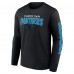 Футболка с длинным рукавом Carolina Panthers Fanatics Black Go the Distance
