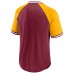 Футболка Washington Commanders Second Wind Raglan V-Neck - Burgundy/Gold