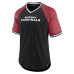 Футболка Arizona Cardinals Fanatics Black/Cardinal Second Wind Raglan V-Neck