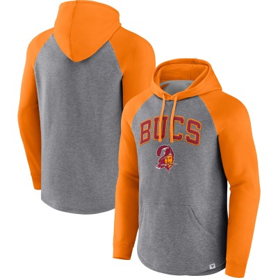 Толстовка Tampa Bay Buccaneers By Design Raglan - Heathered Gray/Orange