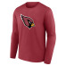 Футболка с длинным рукавом Arizona Cardinals Fanatics Cardinal Primary Logo