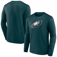 Футболка с длинным рукавом Philadelphia Eagles Fanatics Primary Logo - Midnight Green
