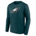 Футболка с длинным рукавом Philadelphia Eagles Fanatics Primary Logo - Midnight Green