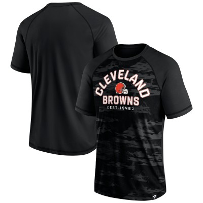 Футболка Cleveland Browns Blackout Hail Mary Raglan