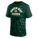 Футболка Green Bay Packers Fanatics Green Hail Mary Raglan