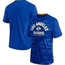 Los Angeles Rams Fanatics Royal Hail Mary Raglan T-Shirt Los Angeles Rams Fanatics Royal Hail Mary Raglan T-Shirt