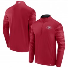 San Francisco 49ers Ringer Quarter-Zip Jacket - Scarlet