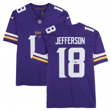 Justin Jefferson Minnesota Vikings Autographed Fanatics Authentic Purple Nike Limited Jersey