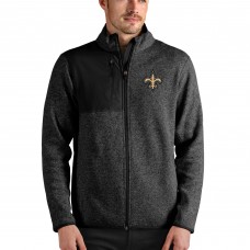 Кофта на молнии New Orleans Saints Antigua Fortune - Black