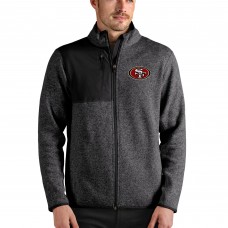 Кофта на молнии San Francisco 49ers Antigua Fortune - Heathered Black