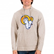 Los Angeles Rams Antigua Team Reward Crossover Neckline Pullover Sweatshirt - Oatmeal