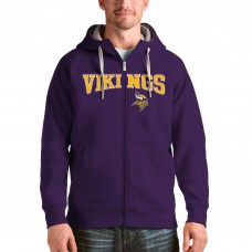 Толстовка на молнии Minnesota Vikings Antigua Wordmark Victory - Purple