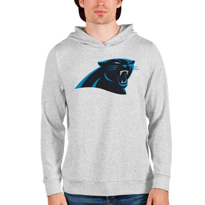 Толстовка с капюшоном Carolina Panthers Antigua Team Absolute - Heathered Gray